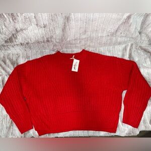 Jessica Simpson Red Knit Sweater Size L